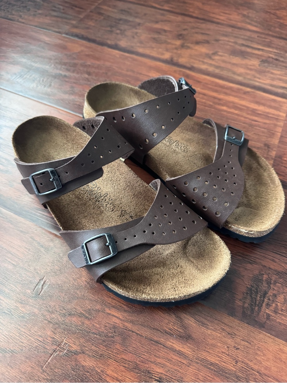 Birkenstock Birkis Freeport Sandals Women's Sz 40 US 9 Brown Mocha Comfort Slide